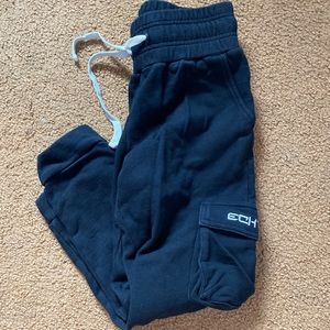 Black cargo sweats